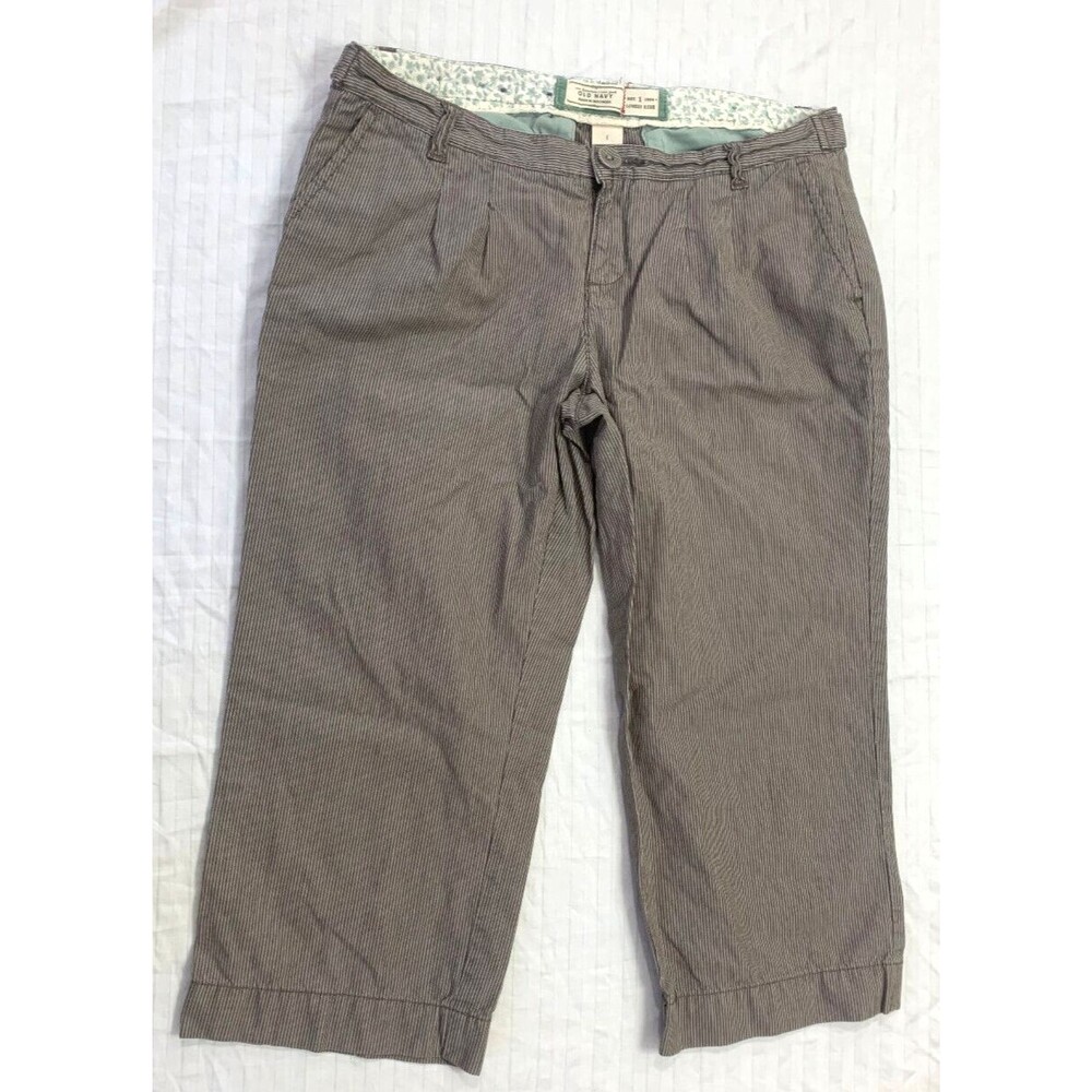 OLD NAVY 100% COTTON WOMENS CAPRIS PANTS SIZE 1